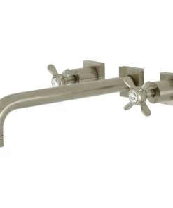Kingston Brass KS6058BEX Wall Mount Tub Faucet, Brushed Nickel