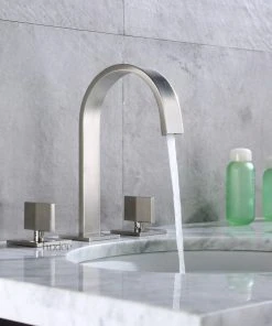 Luxier WSP05-T 2-Handle Widespread Bathroom Faucet With Drain, Brushed Nickel 12 Luxier WSP05-T 2-Handle Widespread Bathroom Faucet With Drain, Brushed Nickel -Moen-shop 0401ff0701661501 4883 w800 h800 b0 p0