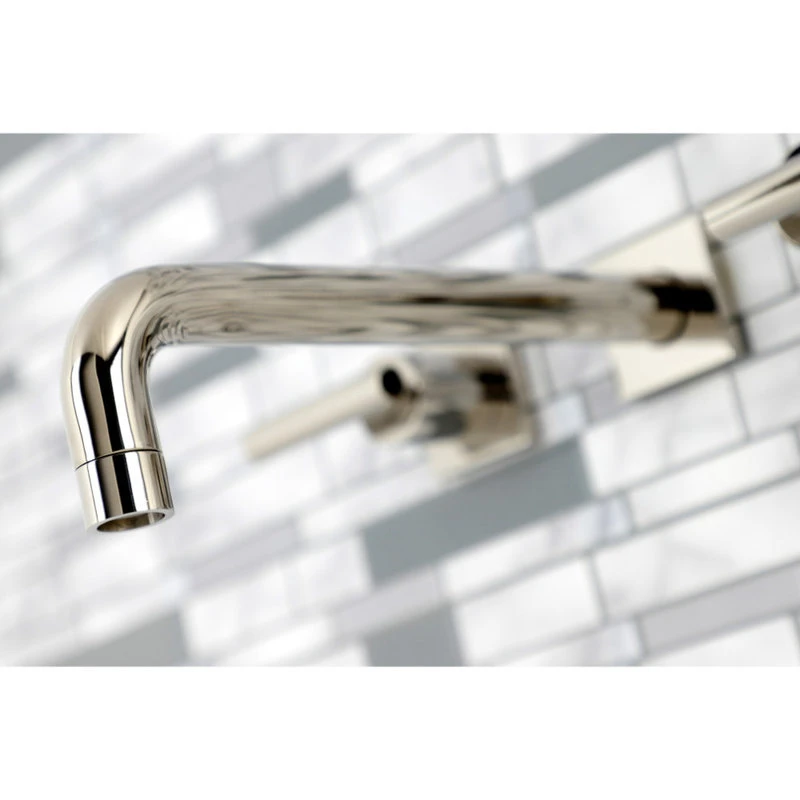 Kingston Brass KS6026CML Wall Mount Tub Faucet, Polished Nickel 3 Kingston Brass KS6026CML Wall Mount Tub Faucet, Polished Nickel - Image 3