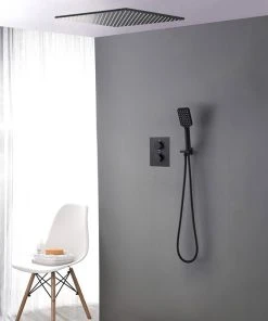 HOMARY 2-Function Thermostatic Shower System With Square Rain Shower And Hand Shower, 1 -Moen-shop 077111ed0f97dde3 7974 w800 h800 b0 p0