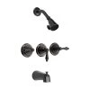 Designers Impressions Oil Rubbed Bronze Tub/Shower Combo Faucet