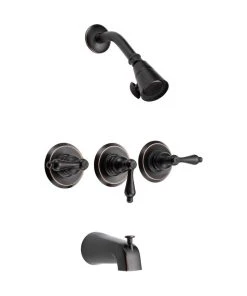 Designers Impressions Oil Rubbed Bronze Tub/Shower Combo Faucet