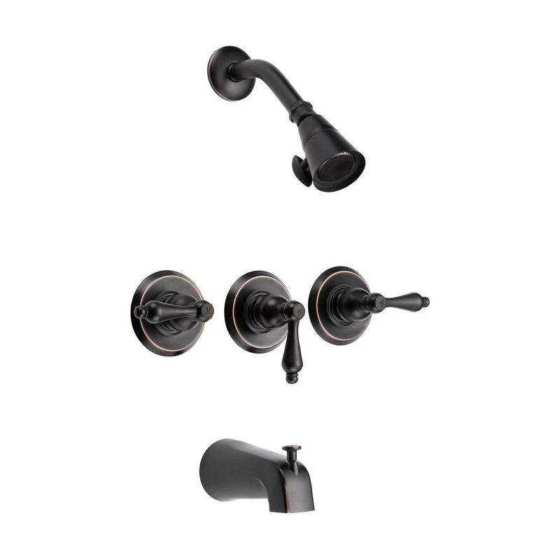 Designers Impressions Oil Rubbed Bronze Tub/Shower Combo Faucet 1 Designers Impressions Oil Rubbed Bronze Tub/Shower Combo Faucet
