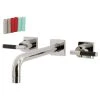 Kingston Brass KS6026CKL Wall Mount Tub Faucet, Polished Nickel