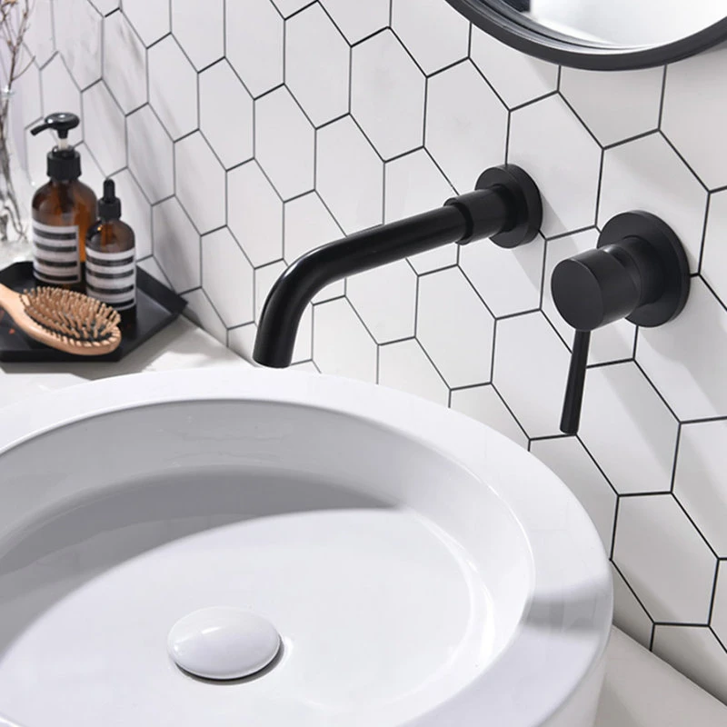 Maxwell Bathroom & Kitchen Inc Wall Mount Single Handle Bathroom Sink Faucet, Matte Black 3 Maxwell Bathroom & Kitchen Inc Wall Mount Single Handle Bathroom Sink Faucet, Matte Black - Image 3