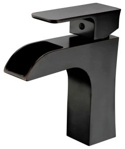 Anzzi Forza Single Hole Single-Handle Low-Arc Bathroom Faucet, Oil Rubbed Bronze