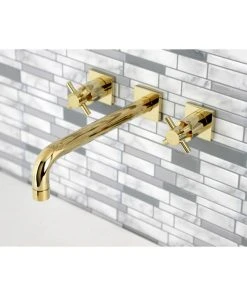 Kingston Brass KS6022DX Wall Mount Tub Faucet, Polished Brass -Moen-shop 0ab1f846013fb85b 0580 w800 h800 b0 p0