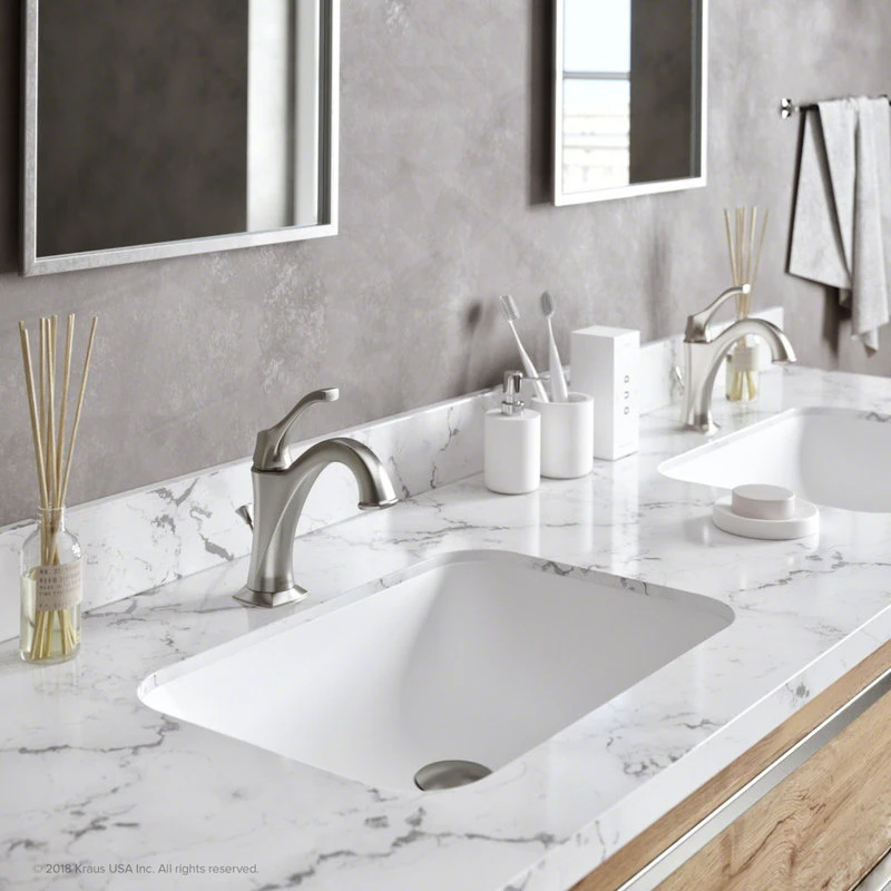 Kraus USA, Inc. Arlo Single Handle 1-Hole Bathroom Basin Faucet, Lift Rod Drain, SFS Steel 11 Kraus USA, Inc. Arlo Single Handle 1-Hole Bathroom Basin Faucet, Lift Rod Drain, SFS Steel - Image 11