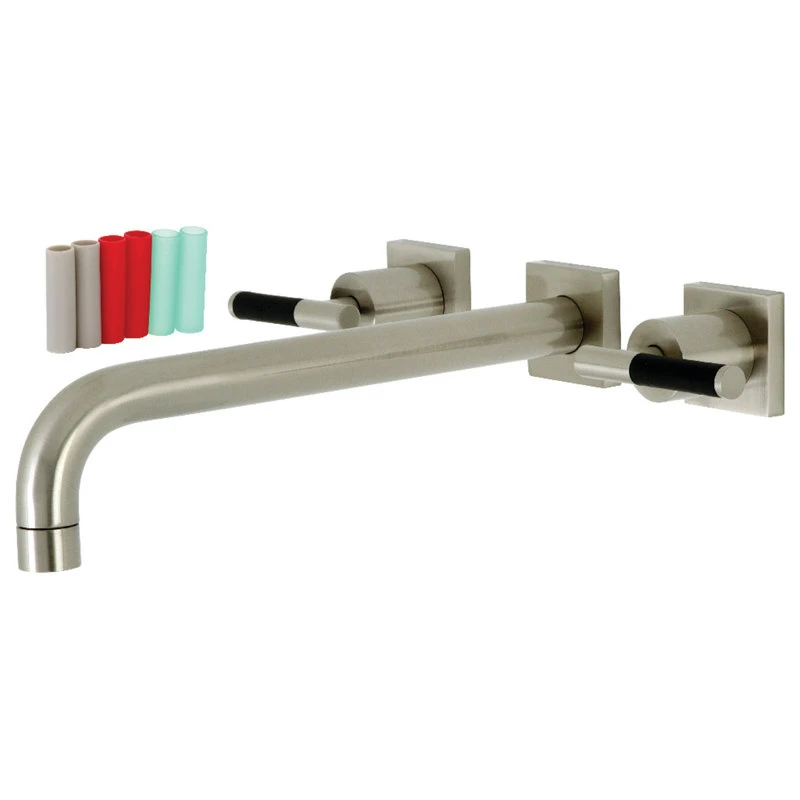 Kingston Brass KS6058CKL Wall Mount Tub Faucet, Brushed Nickel 1 Kingston Brass KS6058CKL Wall Mount Tub Faucet, Brushed Nickel