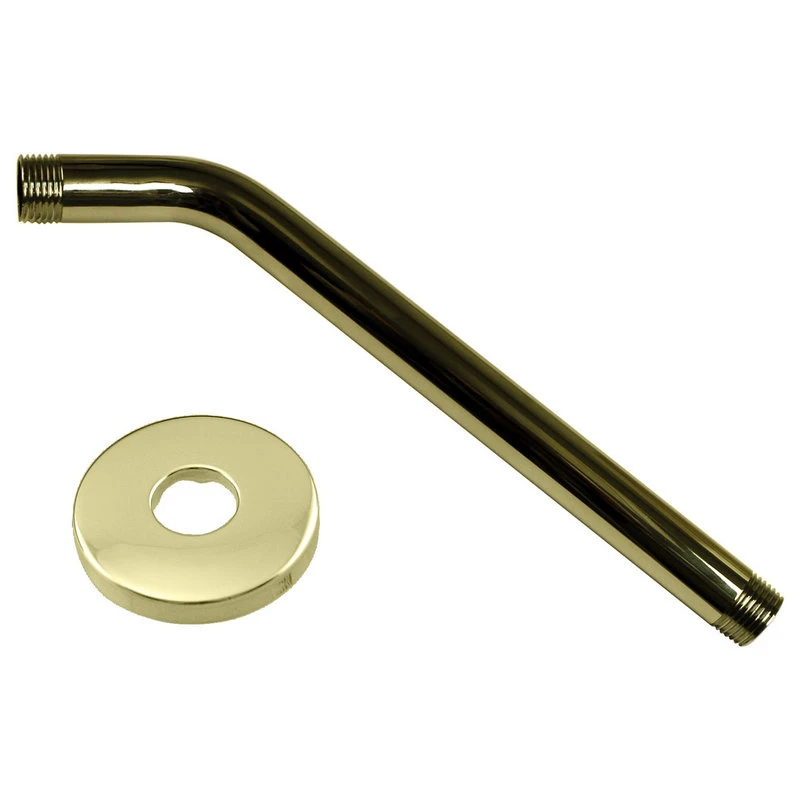 Westbrass 10" Shower Arm In Polished Brass 1 Westbrass 10" Shower Arm In Polished Brass