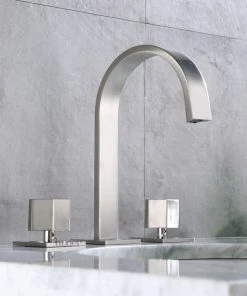 Luxier WSP05-T 2-Handle Widespread Bathroom Faucet With Drain, Brushed Nickel 17 Luxier WSP05-T 2-Handle Widespread Bathroom Faucet With Drain, Brushed Nickel -Moen-shop 0d5104fe01661511 4883 w800 h800 b0 p0