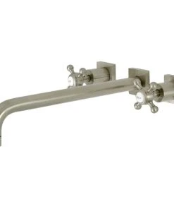 Kingston Brass KS6048BX Wall Mount Tub Faucet, Brushed Nickel