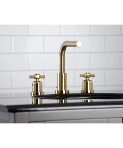 Kingston Brass Fauceture Widespread Bathroom Faucet With Brass Pop-Up, Brushed Brass -Moen-shop 0fe100580e7eb9ee 2356 w800 h800 b0 p0