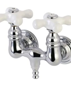 Kingston Brass AE40T Vintage Wall Mounted Clawfoot Tub Filler - Polished Chrome
