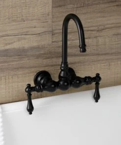 Kingston Brass AE1T0 3-3/8" Wall Mount Tub Faucet, Matte Black 9 Kingston Brass AE1T0 3-3/8" Wall Mount Tub Faucet, Matte Black -Moen-shop 113124a3013fb794 9874 w800 h800 b0 p0