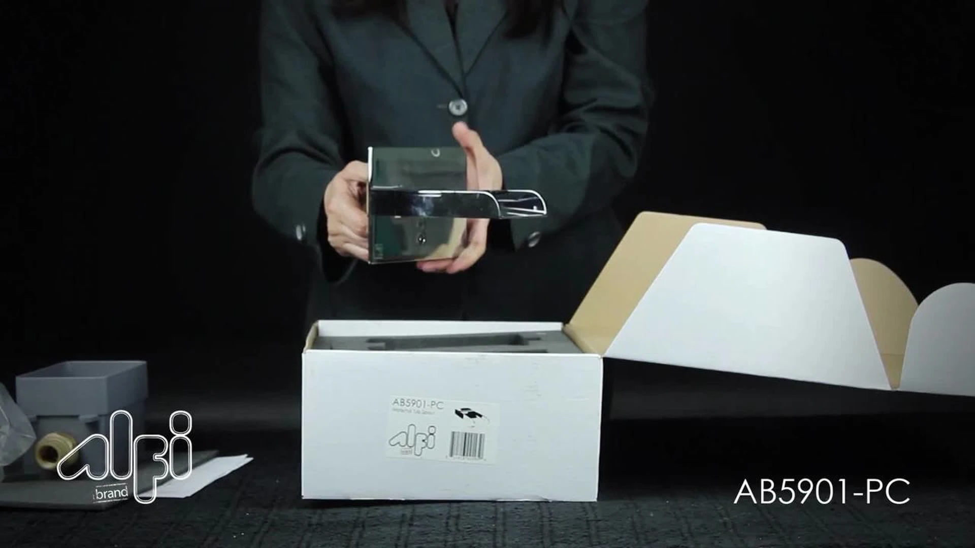 Alfi Trade Polished Chrome Waterfall Tub Filler 2 Alfi Trade Polished Chrome Waterfall Tub Filler - Image 2