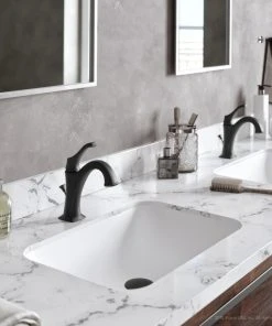 Kraus USA, Inc. Arlo Single Handle 1-Hole Bathroom Basin Faucet, Lift Rod Drain, Matte Black -Moen-shop 1211ed1500e5e71f 3160 w800 h800 b0 p0