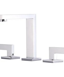 Fine Fixtures Square Bathroom Faucet, 8" Spread, Polished Chrome -Moen-shop 1301c5700dfa8b56 9394 w800 h800 b1 p0