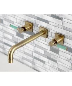 Kingston Brass KS6023DKL Wall Mount Tub Faucet, Antique Brass -Moen-shop 1361518d013fb857 0639 w800 h800 b0 p0