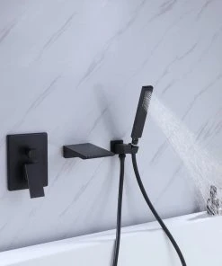 JimsMaison Wall Mount Tub Faucet With Handheld Shower -Moen-shop 13b1379003184254 7438 w800 h800 b0 p0