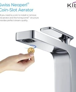 Kibi USA Infinity Single Handle Vessel Sink Faucet KBF1007, Chrome, W/O Drain -Moen-shop 148125920f1b5518 1141 w800 h800 b1 p0