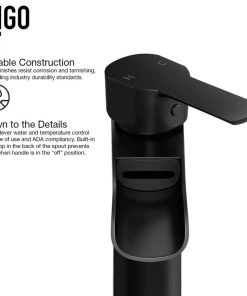 VIGO Niko Single-Handle Single Hole Bathroom Vessel Sink Faucet -Moen-shop 14d1cc5e0f59f1ad 2347 w800 h800 b1 p0