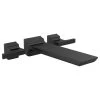 Delta Faucet Delta Pivotal Two Handle Wall Mounted Tub Filler, Matte Black, T5799-BLWL