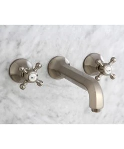 Kingston Brass KS4028BX 2-Handle Wall Mount Tub Faucet, Brushed Nickel -Moen-shop 1531cba2013fb6f1 0511 w800 h800 b0 p0