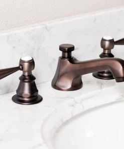 Water Creation Lever Handles-American Widespread Lavatory Faucet, Oil Rubbed Bronze Finish With -Moen-shop 15b1bf0b09ea5935 9249 w800 h800 b0 p0