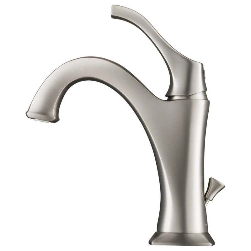 Kraus USA, Inc. Arlo Single Handle 1-Hole Bathroom Basin Faucet, Lift Rod Drain, SFS Steel 12 Kraus USA, Inc. Arlo Single Handle 1-Hole Bathroom Basin Faucet, Lift Rod Drain, SFS Steel - Image 12