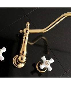 Kingston Brass Wall Mount Tub Faucet, Polished Brass -Moen-shop 1641ca420e7eba65 4151 w800 h800 b0 p0