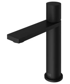 VIGO Halsey Single Hole Bathroom Faucet, Matte Black