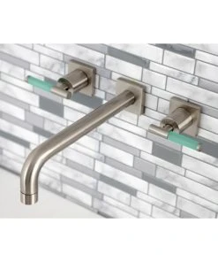 Kingston Brass KS6028CKL Wall Mount Tub Faucet, Brushed Nickel -Moen-shop 1711cff0013fb6ac 1404 w800 h800 b0 p0