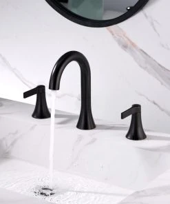 Luxier WSP11-T 2-Handle Widespread Bathroom Faucet With Drain, Oil Rubbed Bronze -Moen-shop 1861354201660d8a 4885 w800 h800 b0 p0