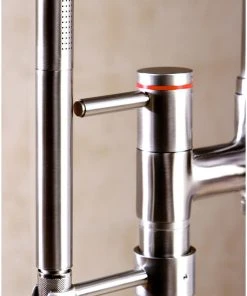 Kingston Brass Freestanding Tub Faucet With Hand Shower, Brushed Nickel -Moen-shop 18f1a7f10d532fb2 0467 w800 h800 b0 p0