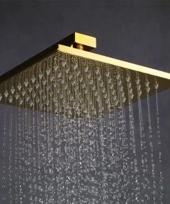 BathSelect Florence Gold Plated Wall Mount LED Rainfall Shower Set, 8" -Moen-shop 1a31c1930def9b15 8600 w800 h800 b0 p0