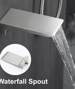 Wellfor Group LLC Wellfor Rainfall Shower System, 12" Rain Shower Head With Handheld Combo Set, Br 13 Wellfor Group LLC Wellfor Rainfall Shower System, 12" Rain Shower Head With Handheld Combo Set, Br -Moen-shop 1a61b26801c03656 1414 w800 h800 b0 p0