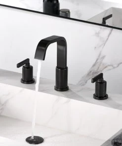 Luxier WSP04-T 2-Handle Widespread Bathroom Faucet With Drain, Oil Rubbed Bronze -Moen-shop 1b31c49101660906 4877 w800 h800 b0 p0