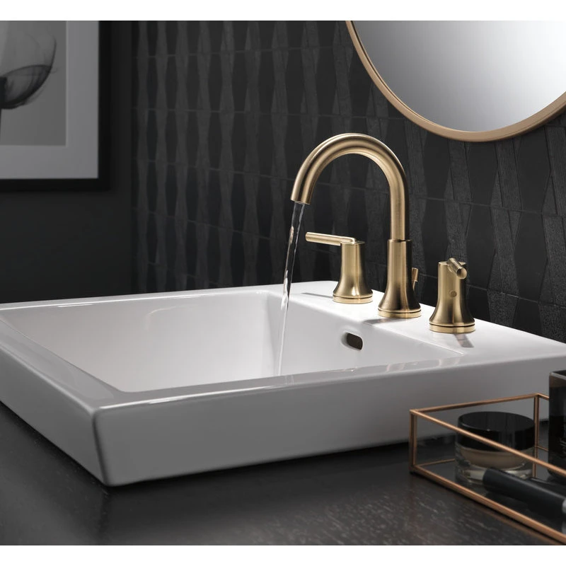 Delta Faucet Delta Trinsic 2 Handle Widespread Faucet, Champagne Bronze, 3559-CZMPU-DST 5 Delta Faucet Delta Trinsic 2 Handle Widespread Faucet, Champagne Bronze, 3559-CZMPU-DST - Image 5