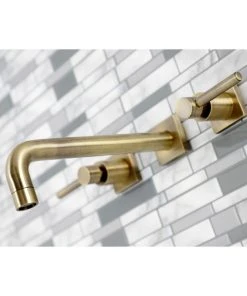 Kingston Brass KS6023DL Wall Mount Tub Faucet, Antique Brass -Moen-shop 1fb1b335013fb666 0633 w800 h800 b0 p0