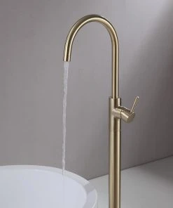 HOMARY Brewst Solid Brass Single Handle Modern Floor Mounted Tub Filler Spout Faucet -Moen-shop 2181a7a302306574 3212 w800 h800 b0 p0