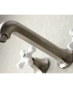 Kingston Brass KS4028PX 2-Handle Wall Mount Tub Faucet, Brushed Nickel -Moen-shop 2281a5fa013fb5ca 0528 w800 h800 b0 p0