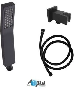 KUBEBATH Aqua Piazza Set, 12" Square Rain Shower, Handheld And Tub Filler, Matte Black -Moen-shop 22b134240fdfad6d 3770 w800 h800 b1 p0