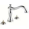 Delta Faucet Delta Cassidy Roman Tub Trim, Less Handles, Chrome, T2797-LHP