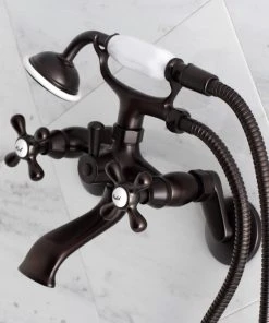 Kingston Brass Kingston 6" Adjustable Wall Mount Clawfoot Tub Faucet, Oil Rubbed Bronze 11 Kingston Brass Kingston 6" Adjustable Wall Mount Clawfoot Tub Faucet, Oil Rubbed Bronze -Moen-shop 22f11b7c015602cf 4745 w800 h800 b0 p0