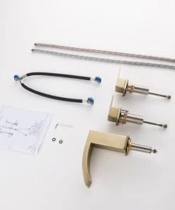 RBROHANT 3 Hole 8 Inch Widespread Solid Brass Bathroom Sink Faucet, Brush Gold -Moen-shop 23f10fea03bfc9b2 9755 w800 h800 b0 p0