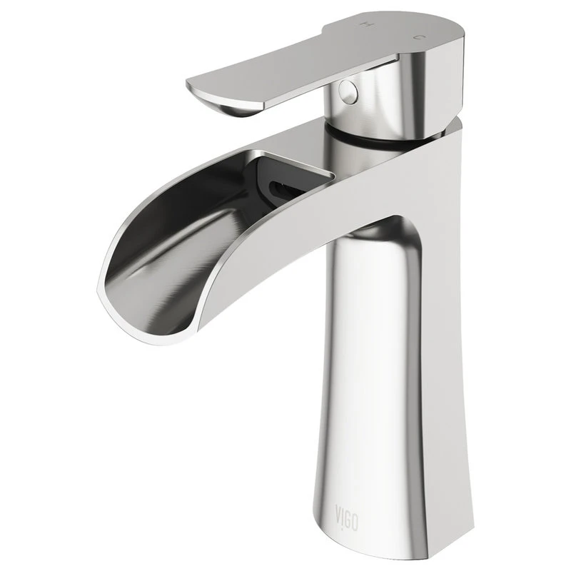 VIGO Paloma Single Hole Bathroom Sink Faucet, Brushed Nickel 1 VIGO Paloma Single Hole Bathroom Sink Faucet, Brushed Nickel