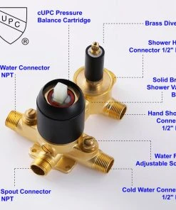 Wellfor Group LLC Wellfor Rain Shower System, 10" Waterfall Shower Head With Handheld Combo Set, B -Moen-shop 2501b0ac01c52910 1421 w800 h800 b0 p0