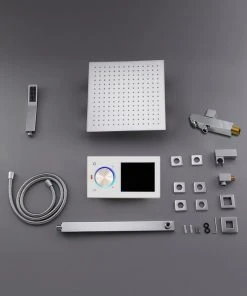 Fontana Showers Fontana Flavia Digital Color Changing LED Rainfall Shower Set, 12" -Moen-shop 25115a9d0e746aee 0839 w800 h800 b0 p0