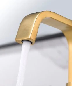 Luxier BSH14-S Single-Handle Bathroom Faucet With Drain, Brushed Gold -Moen-shop 25f13f410165f3df 4897 w800 h800 b0 p0